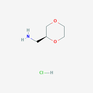 [(2S)-1,4-dioxan-2-yl]methanamine;hydrochloride CAS 1523541-96-9