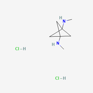 1-N,3-N-dimethylbicyclo[1.1.1]pentane-1,3-diamine;dihydrochloride CAS 1523572-06-6