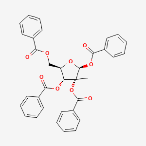 [(2R,3R,4R,5S)-3,4,5-tribenzoyloxy-4-methyloxolan-2-yl]methyl benzoate CAS 15397-15-6