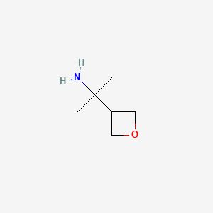 2-(oxetan-3-yl)propan-2-amine CAS 1545881-36-4
