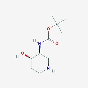 tert-butyl N-[(3S,4R)-4-hydroxypiperidin-3-yl]carbamate CAS 1549812-73-8