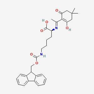 (2S)-6-(9H-fluoren-9-ylmethoxycarbonylamino)-2-[1-(2-hydroxy-4,4-dimethyl-6-oxocyclohexen-1-yl)ethylideneamino]hexanoic acid CAS 156648-40-7