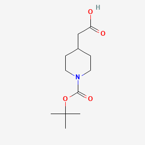 2-[1-[(2-methylpropan-2-yl)oxycarbonyl]piperidin-4-yl]acetic acid CAS 157688-46-5