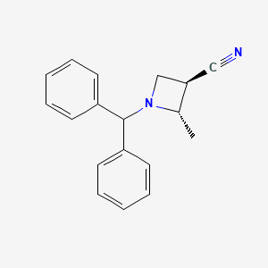 (2S,3R)-1-benzhydryl-2-methylazetidine-3-carbonitrile CAS 159556-79-3