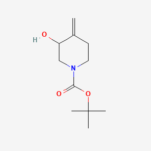 tert-butyl 3-hydroxy-4-methylidenepiperidine-1-carboxylate CAS 159635-22-0