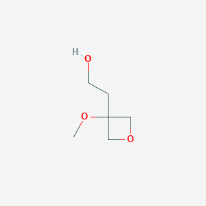 2-(3-methoxyoxetan-3-yl)ethanol CAS 1609489-94-2