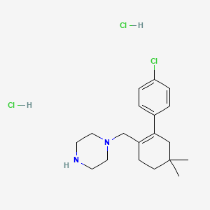 1-[[2-(4-chlorophenyl)-4,4-dimethylcyclohexen-1-yl]methyl]piperazine;dihydrochloride CAS 1628047-87-9