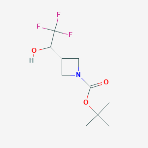 tert-butyl 3-(2,2,2-trifluoro-1-hydroxyethyl)azetidine-1-carboxylate CAS 1628733-94-7