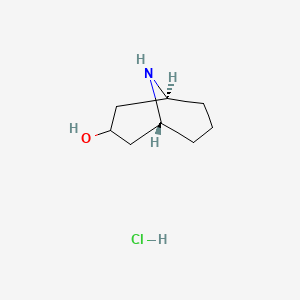 (1R,5S)-9-azabicyclo[3.3.1]nonan-3-ol;hydrochloride CAS 1630906-34-1