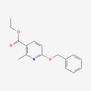 ethyl 2-methyl-6-phenylmethoxypyridine-3-carboxylate CAS 1630906-72-7