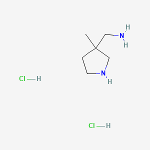 (3-methylpyrrolidin-3-yl)methanamine;dihydrochloride CAS 1630907-02-6