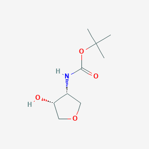 tert-butyl N-[(3R,4R)-4-hydroxyoxolan-3-yl]carbamate CAS 1631070-69-3