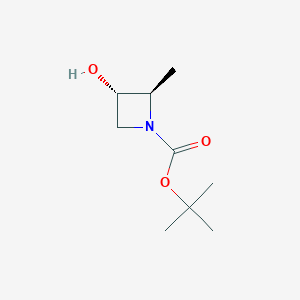 tert-butyl (2R,3S)-3-hydroxy-2-methylazetidine-1-carboxylate CAS 1638744-13-4