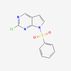 7-(benzenesulfonyl)-2-chloropyrrolo[2,3-d]pyrimidine CAS 1638760-14-1