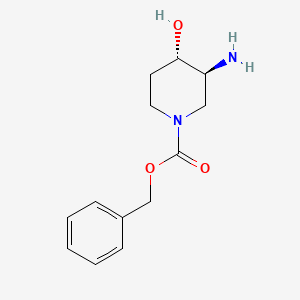 benzyl (3S,4S)-3-amino-4-hydroxypiperidine-1-carboxylate CAS 167832-26-0