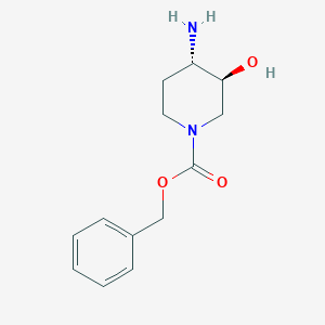 benzyl (3S,4S)-4-amino-3-hydroxypiperidine-1-carboxylate CAS 167832-41-9