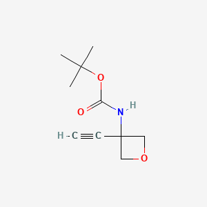 tert-butyl N-(3-ethynyloxetan-3-yl)carbamate CAS 1678527-98-4