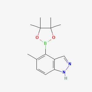 5-methyl-4-(4,4,5,5-tetramethyl-1,3,2-dioxaborolan-2-yl)-1H-indazole CAS 1689539-29-4
