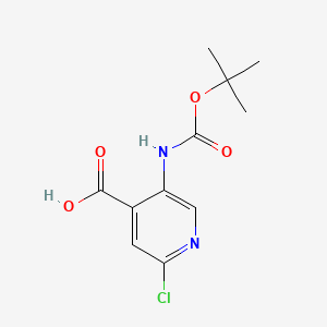 2-chloro-5-[(2-methylpropan-2-yl)oxycarbonylamino]pyridine-4-carboxylic acid CAS 171178-46-4