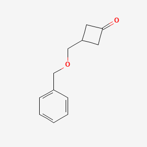 3-(phenylmethoxymethyl)cyclobutan-1-one CAS 172324-67-3