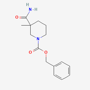 benzyl 3-carbamoyl-3-methylpiperidine-1-carboxylate CAS 174543-79-4