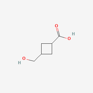 3-(hydroxymethyl)cyclobutane-1-carboxylic acid CAS 1783662-84-9