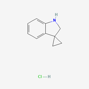 spiro[1,2-dihydroindole-3,1'-cyclopropane];hydrochloride CAS 1788041-56-4