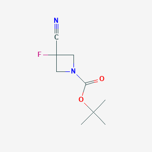 tert-butyl 3-cyano-3-fluoroazetidine-1-carboxylate CAS 1788041-57-5