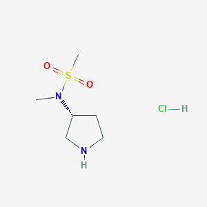 N-methyl-N-[(3R)-pyrrolidin-3-yl]methanesulfonamide;hydrochloride CAS 1810074-90-8