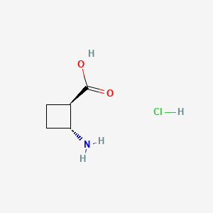 trans-(1R,2R)-2-aminocyclobutane-1-carboxylic acid;hydrochloride CAS 1818847-78-7