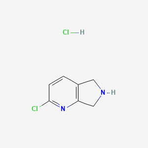 2-chloro-6,7-dihydro-5H-pyrrolo[3,4-b]pyridine;hydrochloride CAS 1841081-37-5