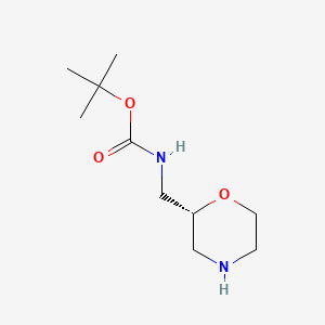 tert-butyl N-[[(2R)-morpholin-2-yl]methyl]carbamate CAS 186202-57-3