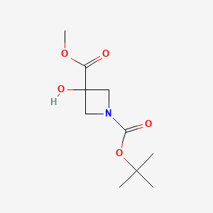 1-O-tert-butyl 3-O-methyl 3-hydroxyazetidine-1,3-dicarboxylate CAS 1884303-05-2