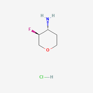 (3S,4R)-3-fluorooxan-4-amine;hydrochloride CAS 1895912-85-2