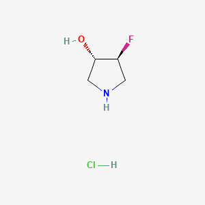 (3S,4S)-4-fluoropyrrolidin-3-ol;hydrochloride CAS 1909293-52-2