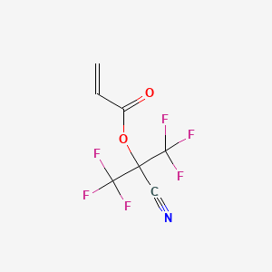 (2-cyano-1,1,1,3,3,3-hexafluoropropan-2-yl) prop-2-enoate CAS 1980044-15-2