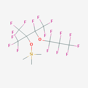 [1,1,1,3,4,4,4-heptafluoro-3-(1,1,2,2,3,3,3-heptafluoropropoxy)-2-(trifluoromethyl)butan-2-yl]oxy-trimethylsilane CAS 1980086-27-8