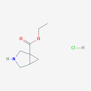 ethyl 3-azabicyclo[3.1.0]hexane-1-carboxylate;hydrochloride CAS 1989558-84-0