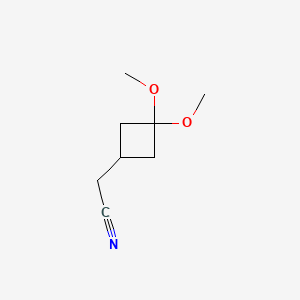 2-(3,3-dimethoxycyclobutyl)acetonitrile CAS 2007916-55-2