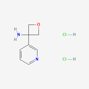 3-pyridin-3-yloxetan-3-amine;dihydrochloride CAS 2007917-04-4