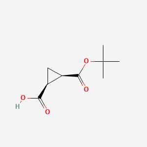 cis-(1S,2R)-2-[(2-methylpropan-2-yl)oxycarbonyl]cyclopropane-1-carboxylic acid CAS 202212-68-8
