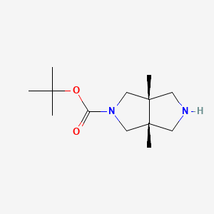tert-butyl (3aR,6aS)-3a,6a-dimethyl-2,3,4,6-tetrahydro-1H-pyrrolo[3,4-c]pyrrole-5-carboxylate CAS 2035072-26-3