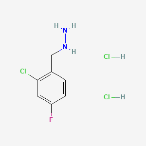(2-chloro-4-fluorophenyl)methylhydrazine;dihydrochloride CAS 2044707-02-8