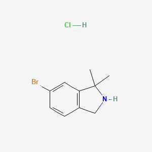 5-bromo-3,3-dimethyl-1,2-dihydroisoindole;hydrochloride CAS 2055840-66-7