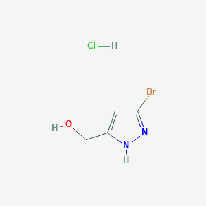 (3-bromo-1H-pyrazol-5-yl)methanol;hydrochloride CAS 2102408-79-5