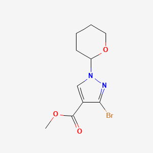methyl 3-bromo-1-(oxan-2-yl)pyrazole-4-carboxylate CAS 2102411-98-1