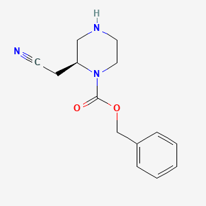 benzyl (2S)-2-(cyanomethyl)piperazine-1-carboxylate CAS 2158302-01-1