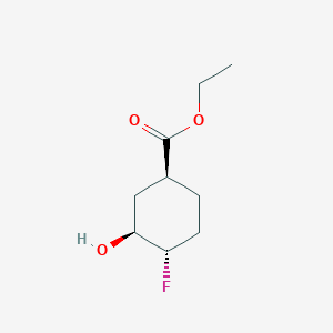 ethyl (1S,3S,4S)-4-fluoro-3-hydroxycyclohexane-1-carboxylate CAS 2165650-19-9