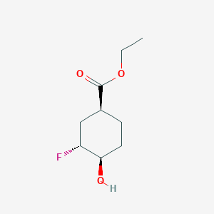 ethyl (1S,3R,4R)-3-fluoro-4-hydroxycyclohexane-1-carboxylate CAS 2166005-19-0