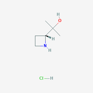 2-[(2R)-azetidin-2-yl]propan-2-ol;hydrochloride CAS 2173637-17-5